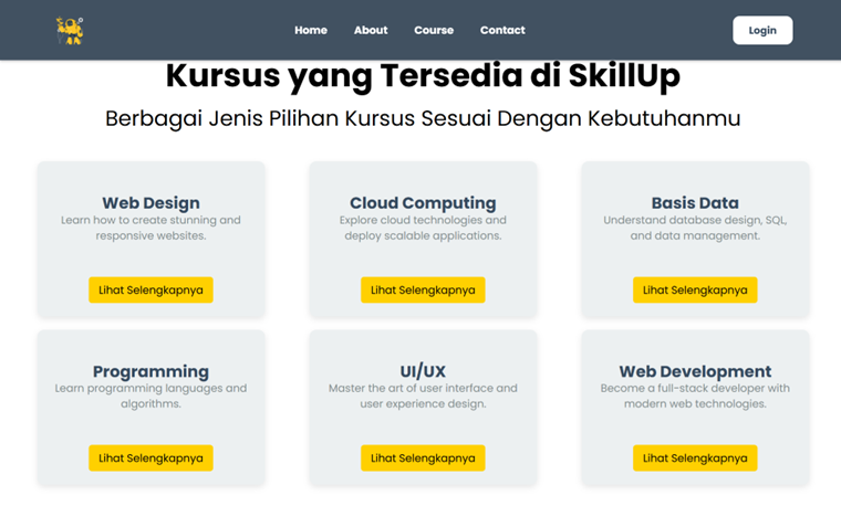 A landing page built to convert visitors into students