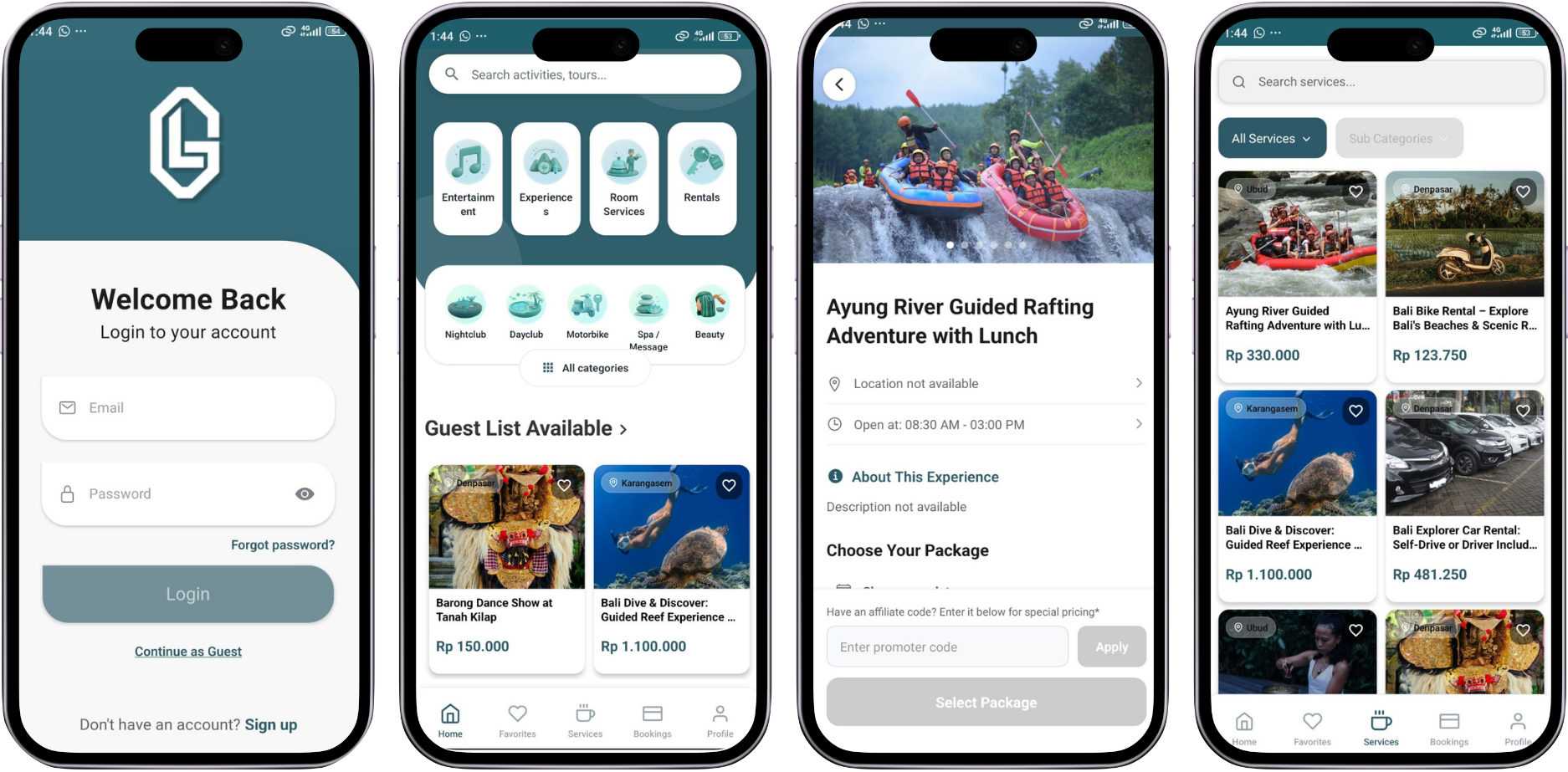 The full Guestlist, native on every phone